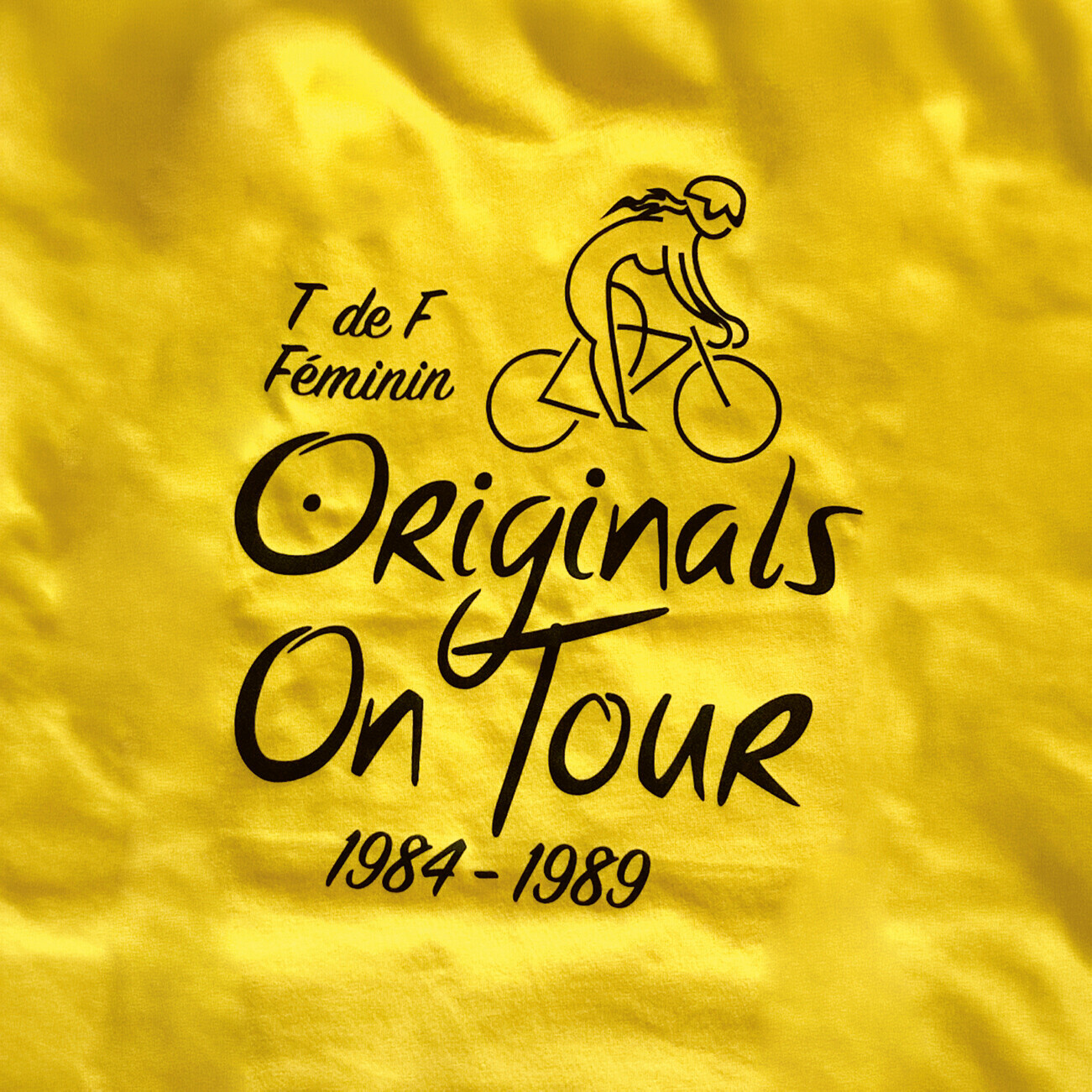 A commemorative Tour de France F&eacute;minin shirt celebrating the women&rsquo;s race held between 1984 and 1989.